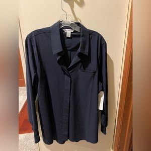 Athleta Urbanite Top Size Large in Navy